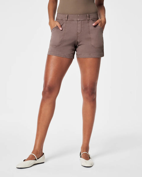 Spanx Stretch Twill Shorts, 4"