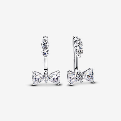 Pandora Sparkling Bow Drop Earrings