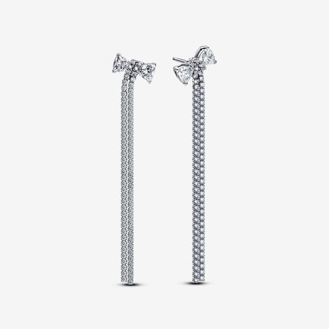 Pandora Pavé Bow Drop Earrings