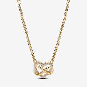 Pandora Sparkling Infinity Heart Collier Necklace