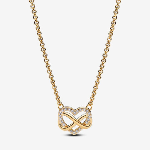 Pandora Sparkling Infinity Heart Collier Necklace