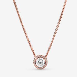 Pandora Round Sparkle Halo Necklace