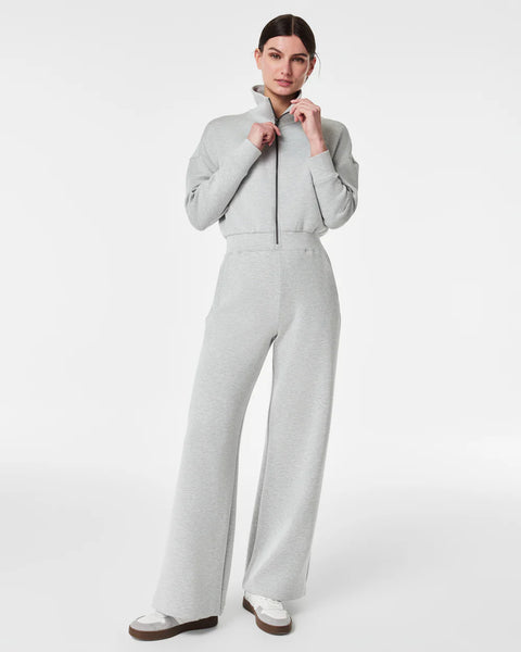 Spanx Air Essentials Long Sleeve Wide Leg Jumpsuit