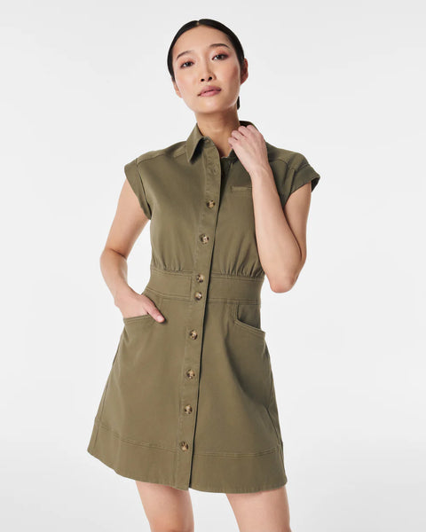 Spanx Stretch Twill Utility Dress