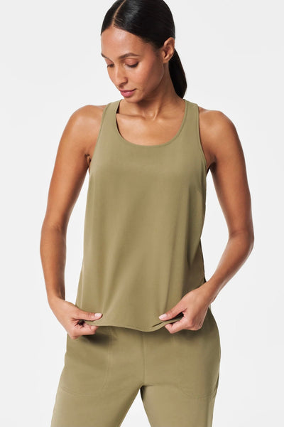 Spanx On the Move Curved Hem Tank