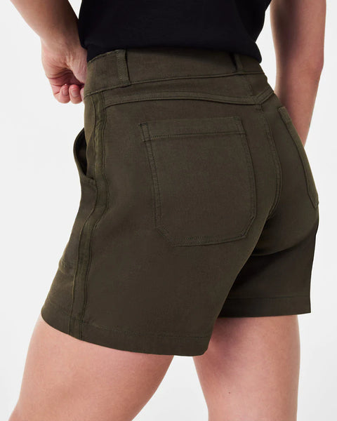 Spanx Stretch Twill Shorts, 6"