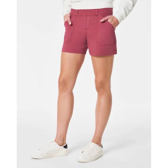 Spanx Stretch Twill Shorts, 6"