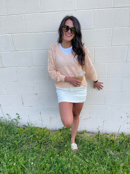 Sunset Cropped Knit